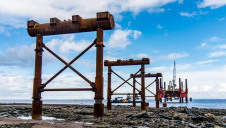 Jetty construction at Hinkley Point C